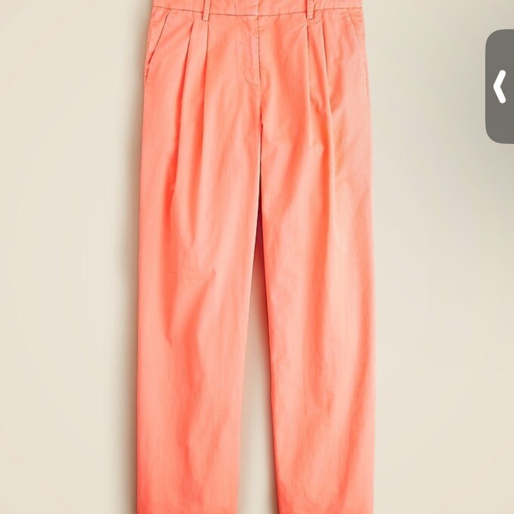 J.Crew women’s Wide-leg Essential pant in cotton poplin size 10
